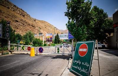 جاده چالوس کرج یک طرفه شد