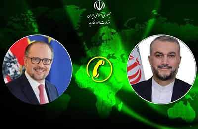 گفت‌وگوی تلفنی وزرای امور خارجه ایران و اتریش