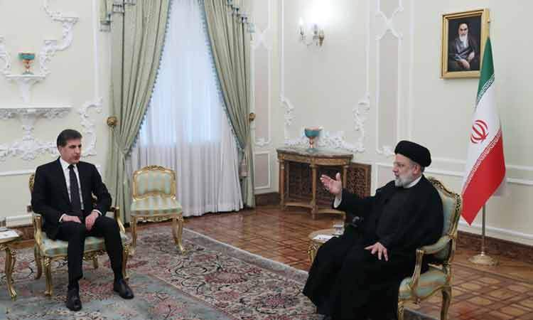 بارزانی با رئیسی دیدار کرد