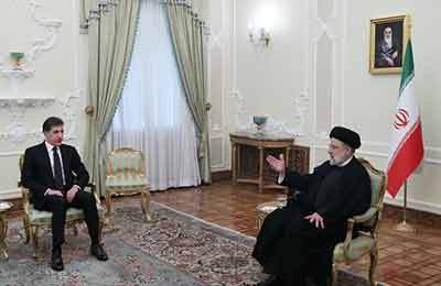بارزانی با رئیسی دیدار کرد