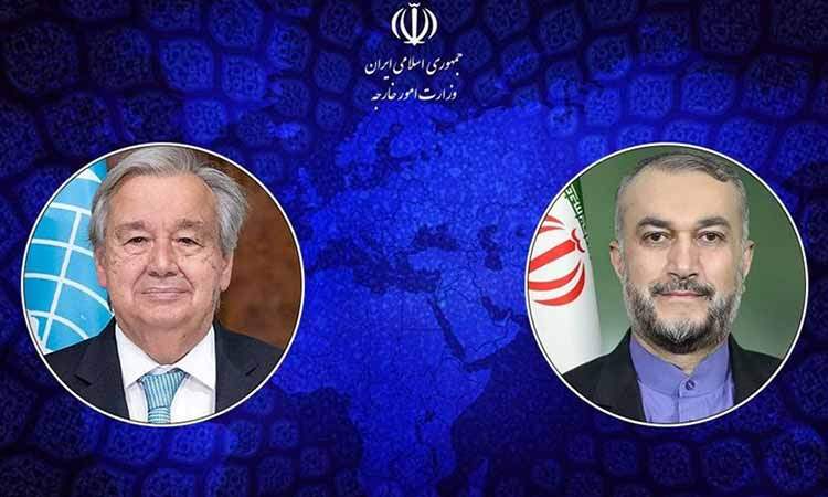 گفتگوی تلفنی امیرعبداللهیان و گوترش درباره غزه