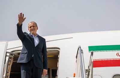 پزشکیان وارد باکو شد