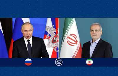 پیام تبریک پزشکیان به پوتین