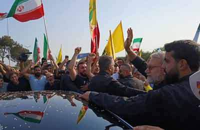 توییت سفارت ایران در بیروت درباره استقبال گرم لبنانی‌ها از لاریجانی