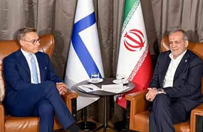 پزشکیان در دیدار رئیس جمهور فنلاند: روند تقویت روابط با کشورهای اروپایی آنچنان که مدنظر ما بود پیش نرفت
