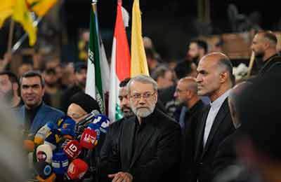 لاریجانی در دیدار با شیخ قاسم: ایران آماده حمایت از لبنان و مقاومت است