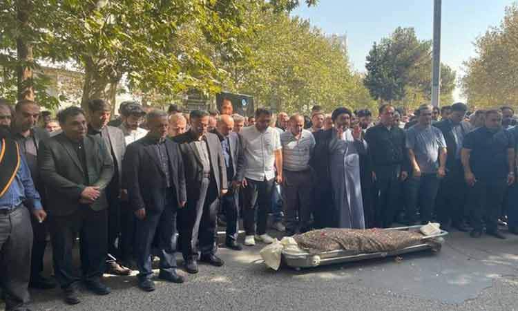 پیکر دانشجوی فقید دانشگاه تهران تشییع شد
